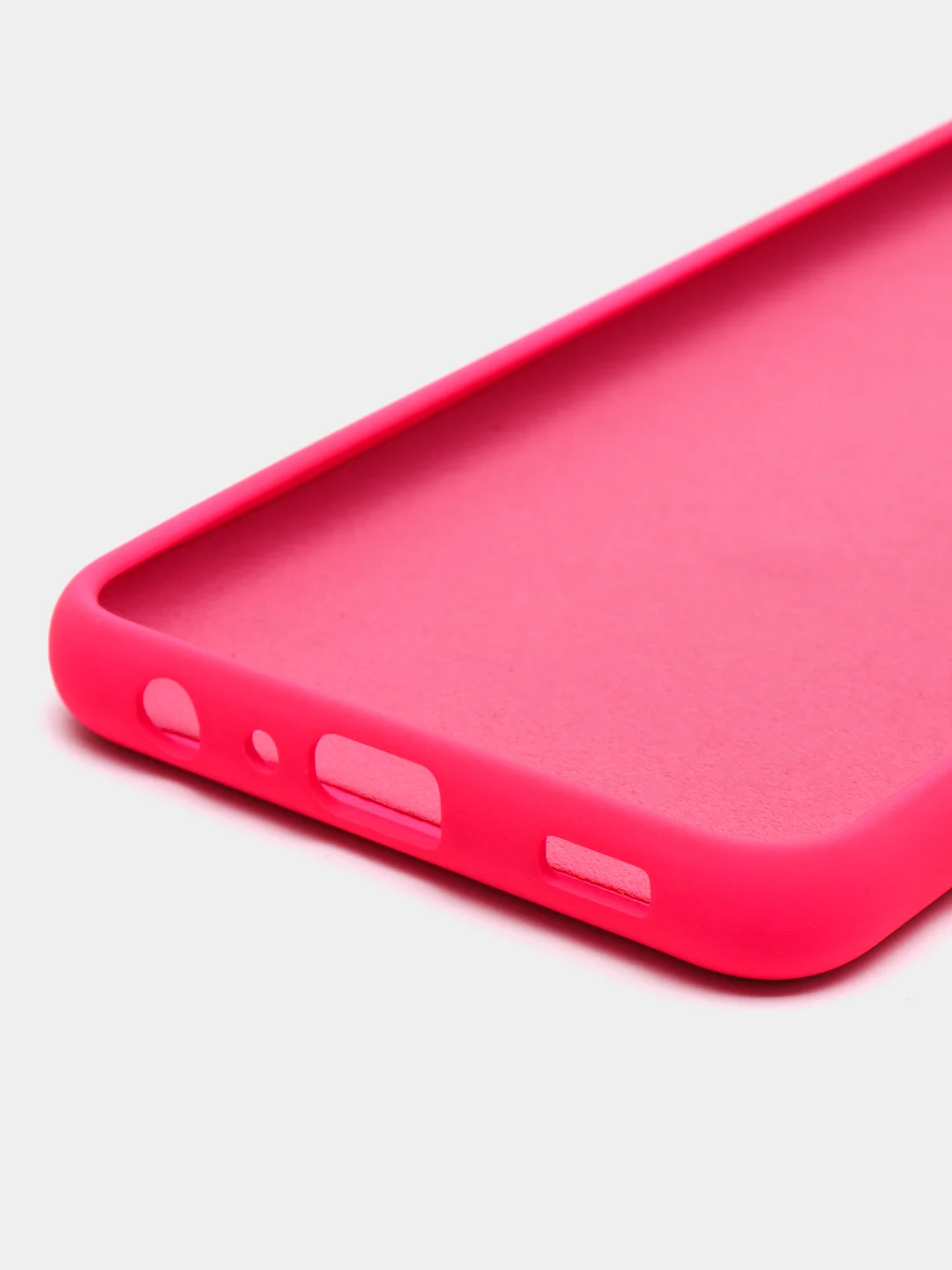 Тёмно-розовый чехол Samsung Galaxy A32 (4G), Галакси А32 4G силиконовый Silicone Cover с закрытым низом