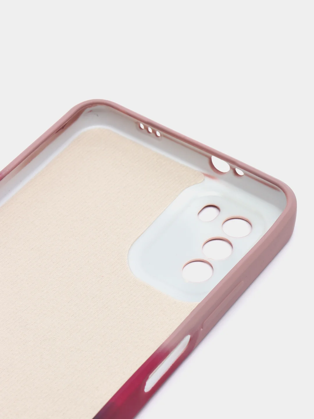 Багровый чехол Xiaomi Poco M3, Сяоми Поко М3 силиконовый, с мягким подкладом