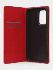 Красный чехол-книжка для Samsung A53 из нубука Super Creative