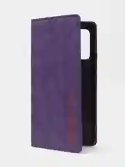 Фиолетовый чехол-книжка для Samsung A53 из нубука Super Creative