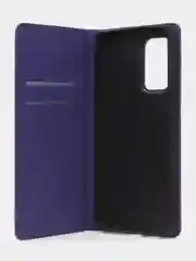 Фиолетовый чехол-книжка для Samsung A53 из нубука Super Creative