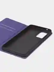 Фиолетовый чехол-книжка для Samsung A53 из нубука Super Creative