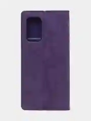 Фиолетовый чехол-книжка для Samsung A53 из нубука Super Creative