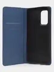 Синий чехол-книжка для Samsung A53 из нубука Super Creative