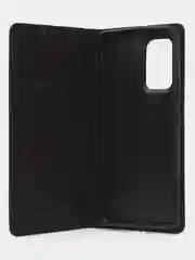 Черный чехол-книжка для Samsung A53 из нубука Super Creative
