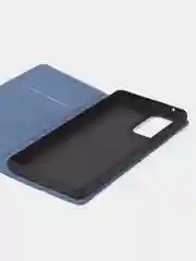 Синий чехол-книжка для Samsung A73 из нубука Super Creative