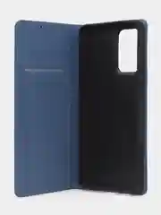Синий чехол-книжка для Samsung A73 из нубука Super Creative