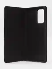 Черный чехол-книжка для Samsung A73 из нубука Super Creative