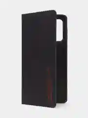 Черный чехол-книжка для Samsung A73 из нубука Super Creative