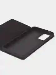 Черный чехол-книжка для Samsung A73 из нубука Super Creative