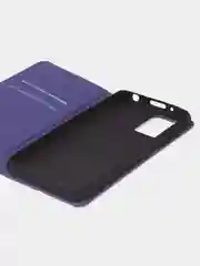 Фиолетовый чехол-книжка для Redmi 10 (4G) из нубука Super Creative