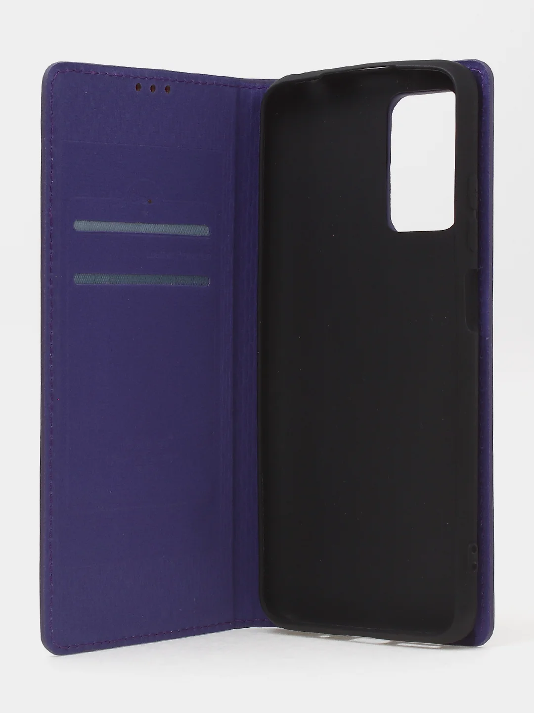 Фиолетовый чехол-книжка для Redmi 10 (4G) из нубука Super Creative