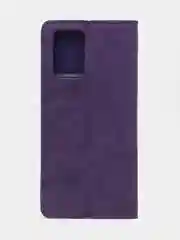 Фиолетовый чехол-книжка для Redmi 10 (4G) из нубука Super Creative
