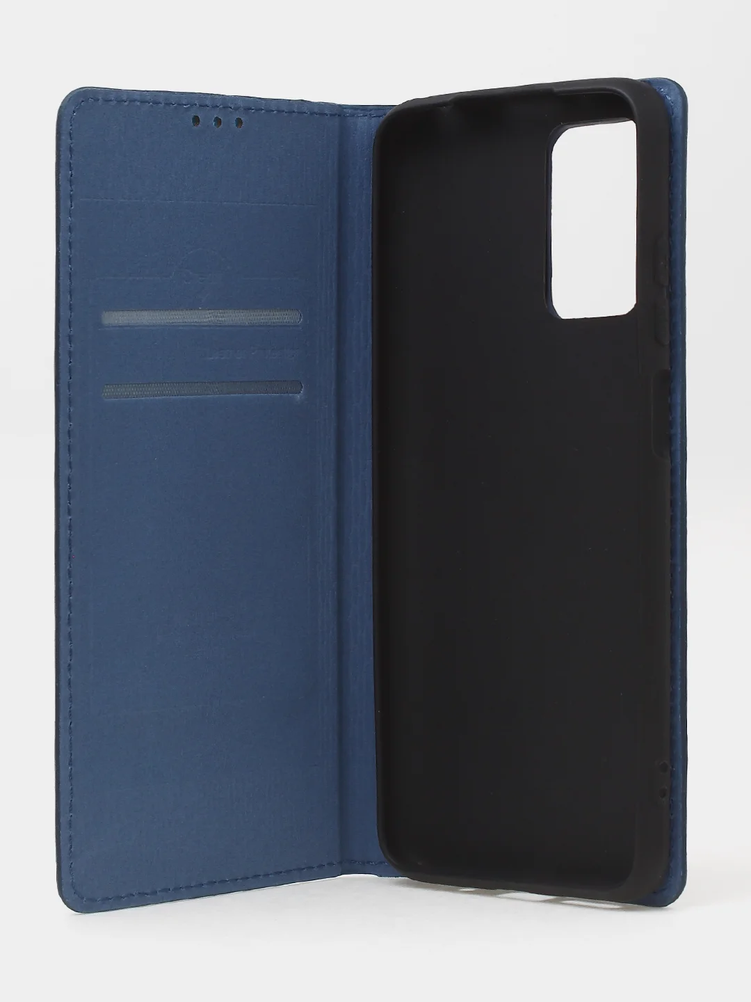 Синий чехол-книжка для Redmi 10 (4G) из нубука Super Creative