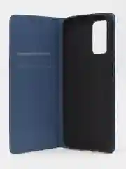 Синий чехол-книжка для Redmi 10 (4G) из нубука Super Creative