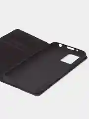 Черный чехол-книжка для Redmi 10 (4G) из нубука Super Creative