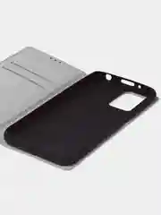 Серый чехол-книжка для Redmi 10 (4G) из нубука Super Creative