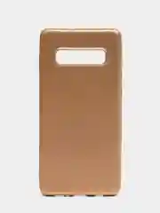 Чехол Samsung Galaxy S10 Plus, Галакси С10 Плюс силиконовый матовый, с эффектом "металлик"