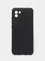 Черный чехол Samsung Galaxy A03, Самсунг Галакси А03 черный, силиконовый