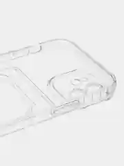 Белый чехол для iPhone 12, с карманом для карт
