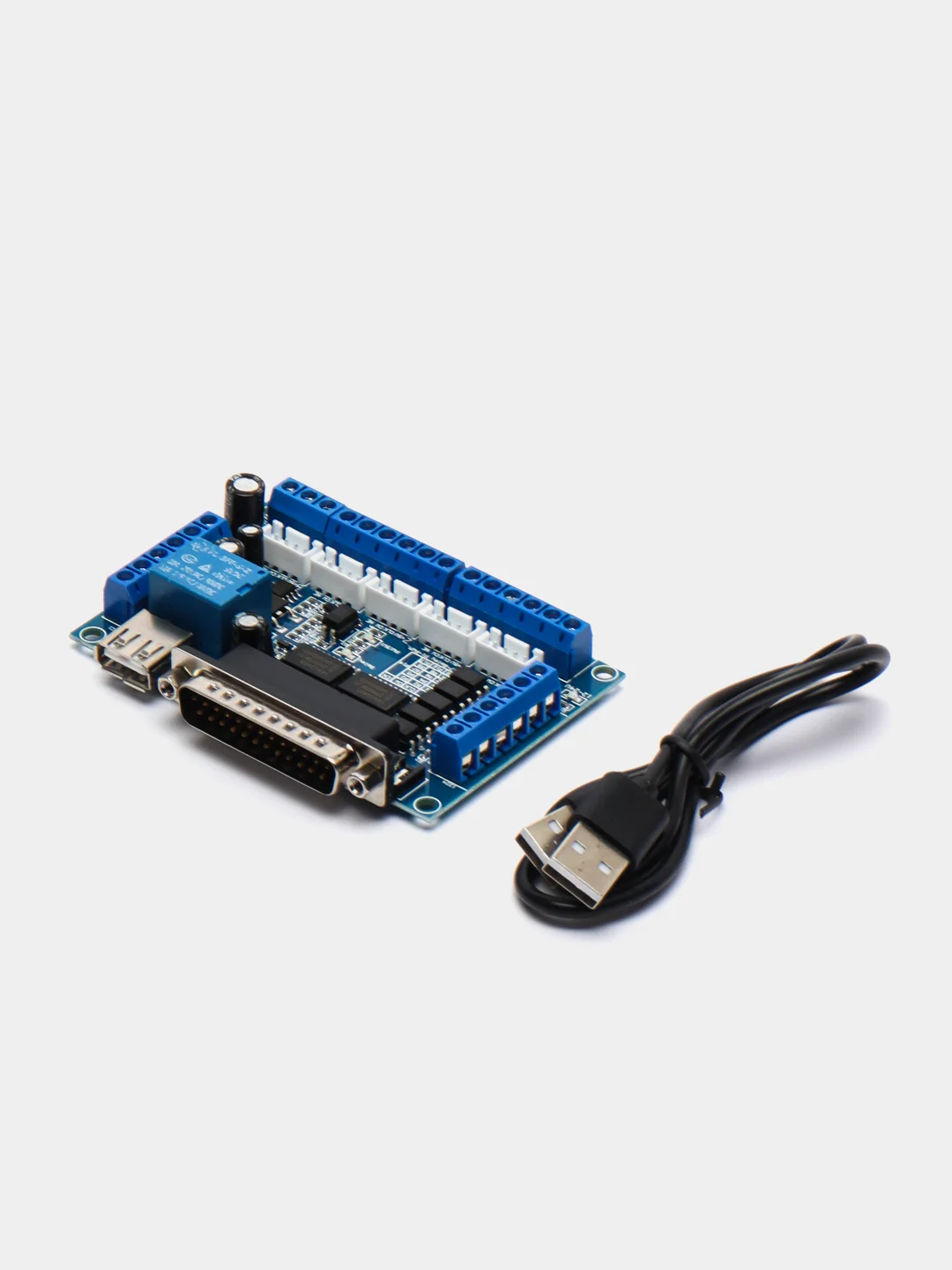 Плата управления для ЧПУ, MACH3 с USB, зеленая / синяя