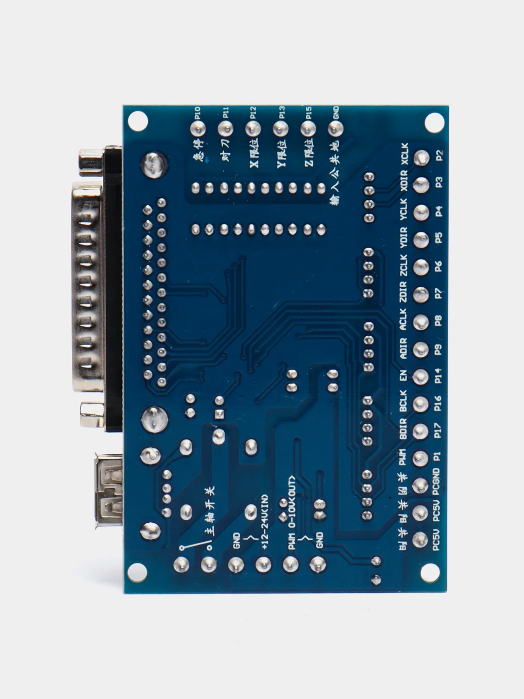 Плата управления для ЧПУ, MACH3 с USB, зеленая / синяя