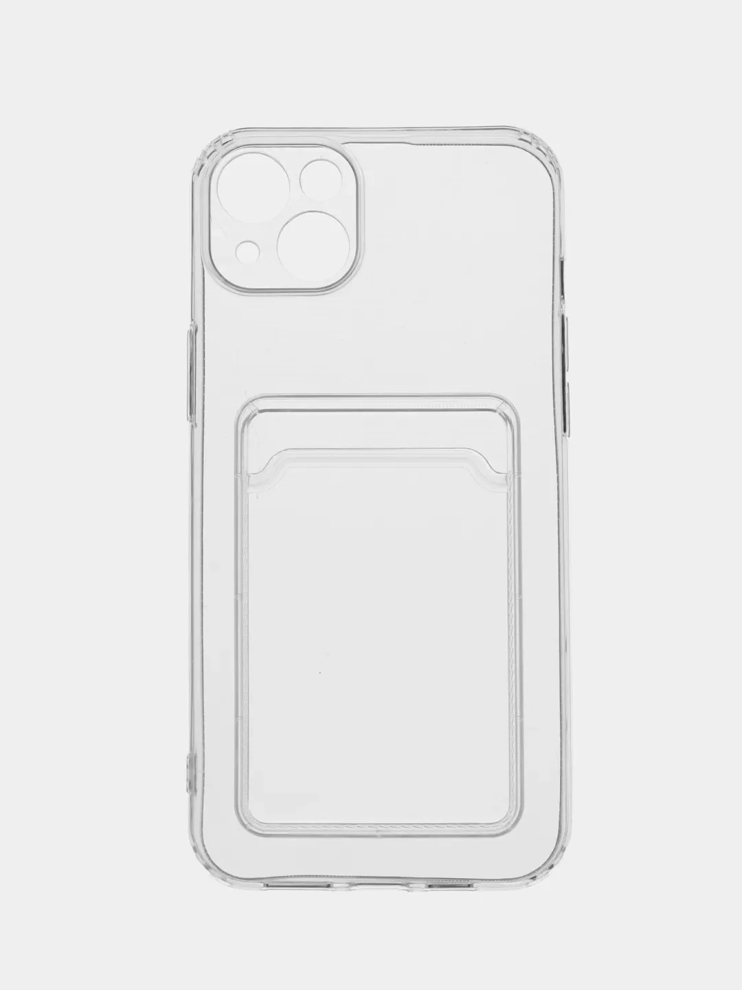 Молочный чехол для iPhone 14 Plus, с карманом для карт