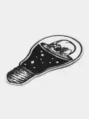 Серый металлик термонаклейка тканевая для одежды, патчи на рюкзак