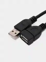 Черный кабель удлинитель USB 2.0, папа, мама
