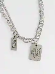 Женская цепочка с подвеской "Dad, father"