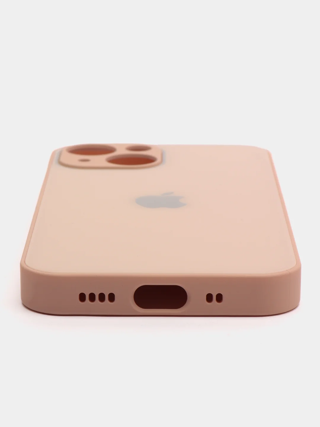 Розовый чехол для айфон со стеклянной панелью iPhone 11, 12, 13, 14, Pro, 12 Pro Max, 14 Pro