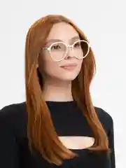 Белый имиджевые очки