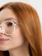 Белый имиджевые очки