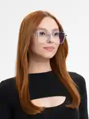 Голубой имиджевые очки