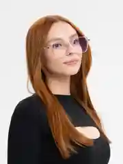Розовый имиджевые очки