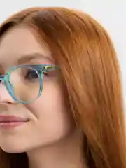 Голубой имиджевые очки