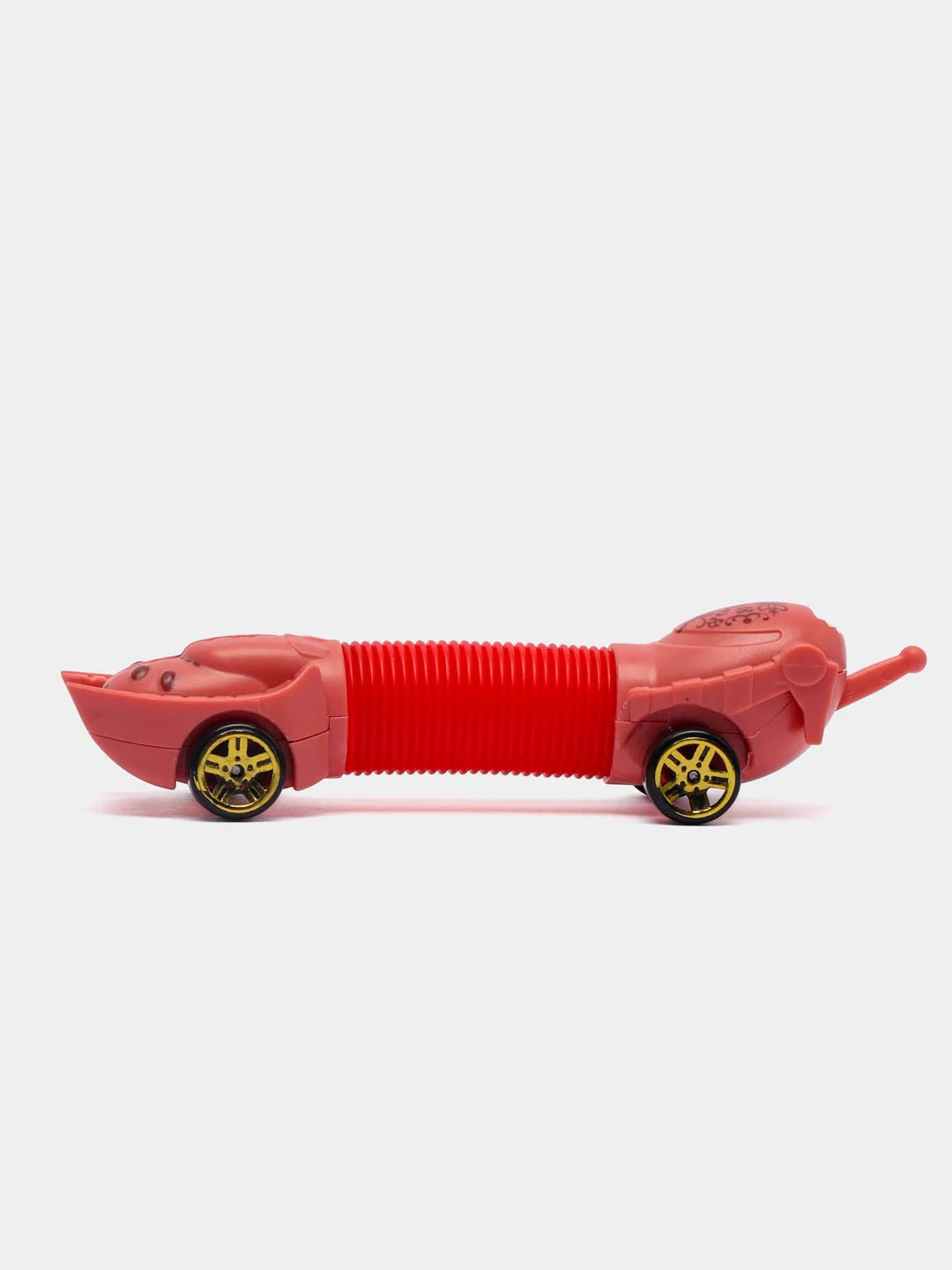 Красный машинка по типу Hot Wheels "Гармошка" , pop tubes, поп ит, трубка гофра