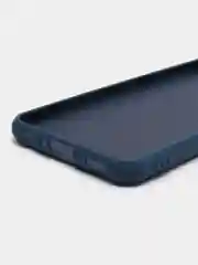 Синий чехол для Samsung Galaxy A23, силиконовый, закрытый низ, бархат внутри Silicone Cover