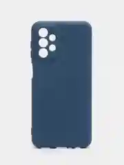 Синий чехол для Samsung Galaxy A23, силиконовый, закрытый низ, бархат внутри Silicone Cover