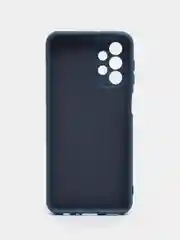 Синий чехол для Samsung Galaxy A23, силиконовый, закрытый низ, бархат внутри Silicone Cover