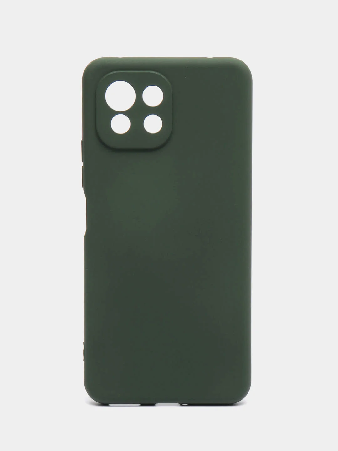 Тёмно-зелёный чехол Mi 11 Lite, Xiaomi 11 Lite 5G NE, Ми 11 Лайт, Сяоми 11 Лайт 5G НЕ, силиконовый