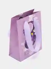 Аметистовый подарочный новогодний пакет, 12 x 15 х 5,5 см