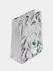 Салатовый подарочный новогодний пакет, 12 x 15 х 5,5 см