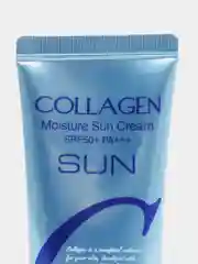 Синий солнцезащитный крем для лица и тела Enough SPF 50+ с коллагеном,увлажняющий,спф, от солнца