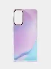 Аметистовый чехол Samsung Galaxy M52, Самсунг Галакси М52 твердый прозрачный с рисунком