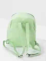 Мятный рюкзак женский кожаный, маленький, вместительный