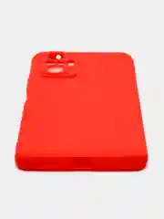 Красный силикон матовый чехол для Xiaomi Redmi Note 10 Pro, Note 10, 10s, Redmi 9 с защитой камеры