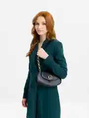 Черный сумка женская, из искусственной кожи