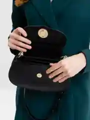 Черный сумка женская, из искусственной кожи