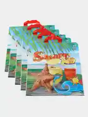 Голубой пакет подарочный, 39 x 43 см/Набор из 3 шт, 5шт/Пакет на каждый день